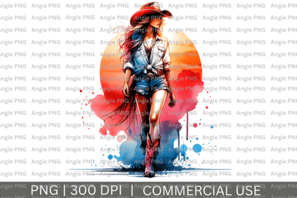 Boho Western Cowgirl Sunset PNG Review