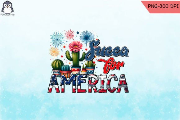 Cactus America Western 4th of July PNG