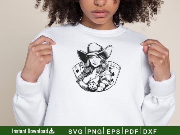 Cowgirl Playing Cards and Dice SVG Review