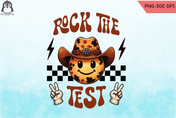 Retro Groovy Test Day Rock Test Cowboy Embroidery Review