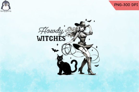 Western Halloween Howdy Witches PNG Review