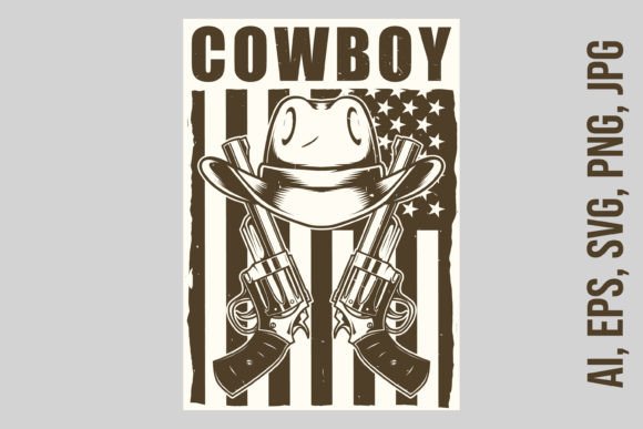 Wild West Cowboy Poster Design